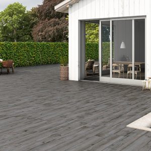 North Wind Wood Series Grey Floor Tile Example Use