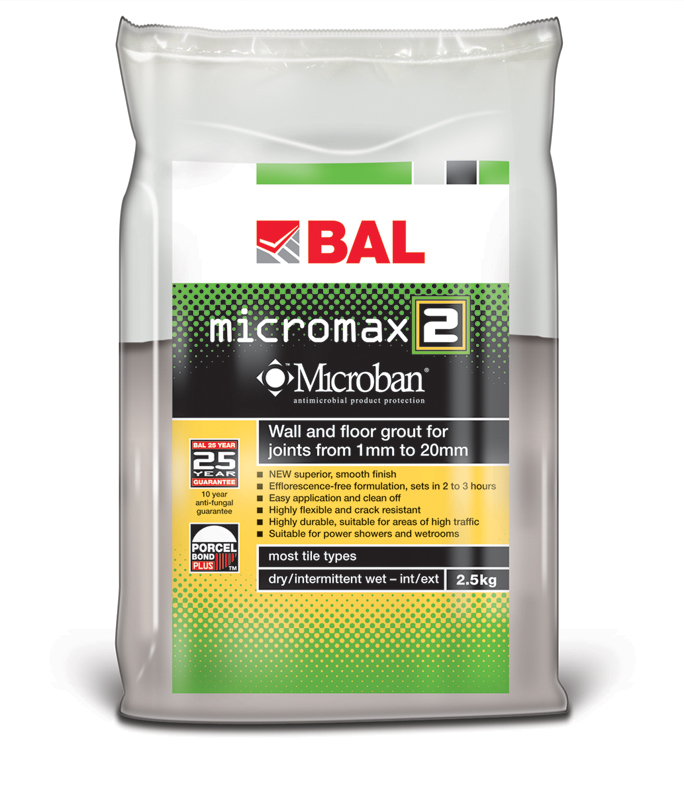 Bal Micromax 2 Cocoa Tiling Grout For Walls & Floors 2.5kg