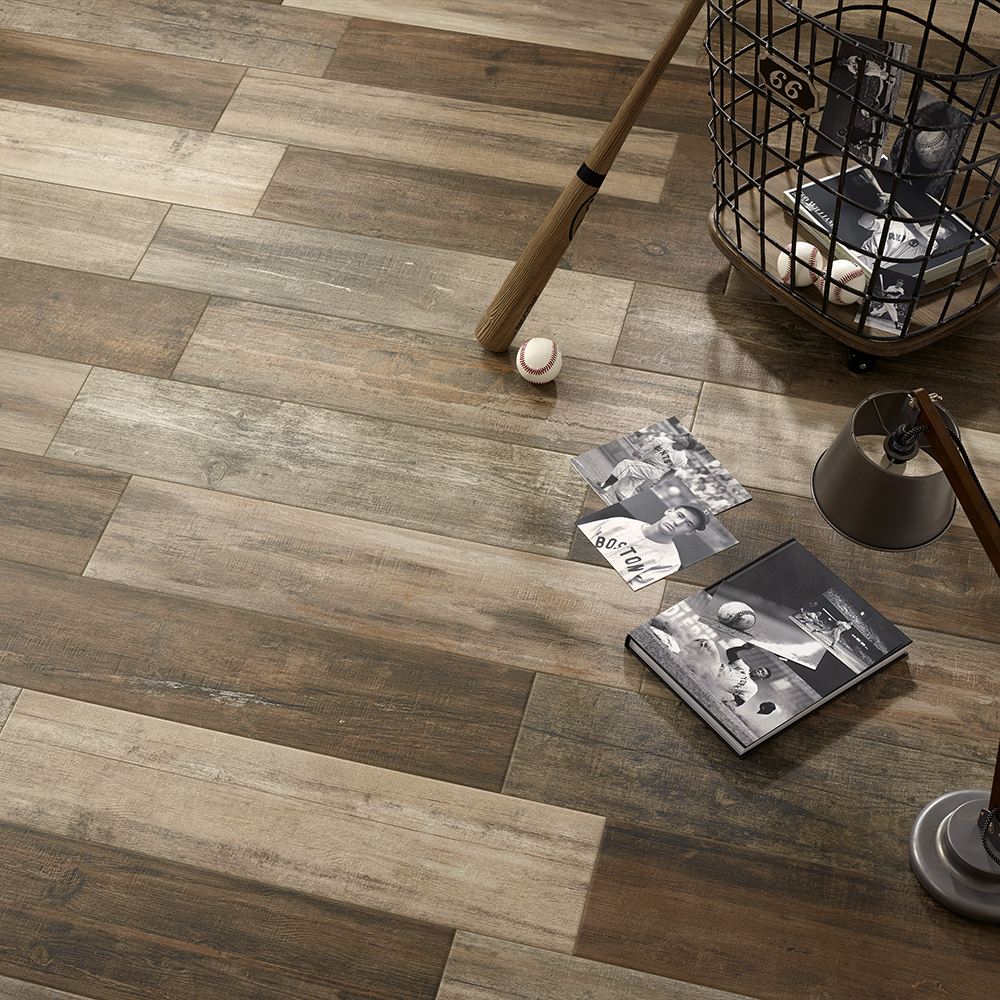 Woodland Series Oak Wood Effect Porcelain Floor Tiles 218x840mm