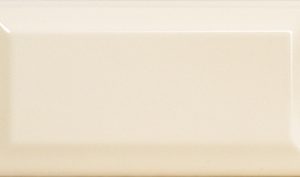 Mini Metro Series Cream Bevelled Gloss Ceramic Wall Tile