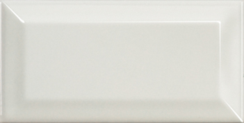 Mini Metro Series Light Grey Bevelled Gloss Ceramic Wall Tile