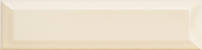Maxi Metro Series Cream Bevelled Gloss Ceramic Wall Tile