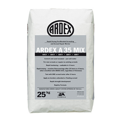 Ardex A35 Mix Rapid Dry Pre-Blended Screed & Repair Mortar  25kg