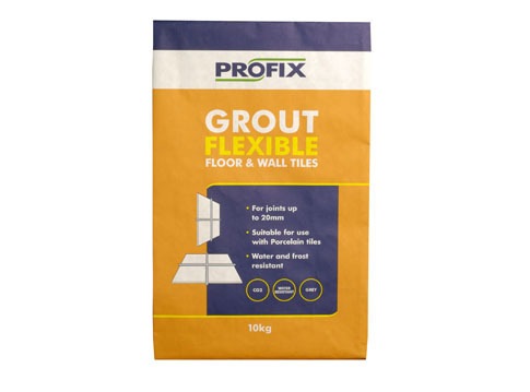 BAL Profix Flexible Floor & Wall Tile Grout Grey  10kg