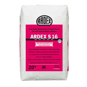 Ardex S16 Grey Rapid Hard & Drying Tile + Stone Adhesive  20kg