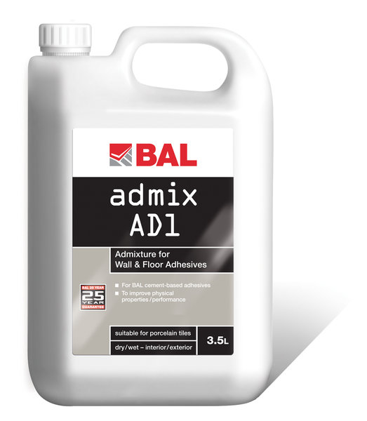 Bal Admix AD1 Admixture for Wall and Floor Adhesives 3.5ltr