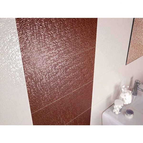 Pamesa Capua Multi Perla Crackle Effect Gloss Ceramic in bathroom