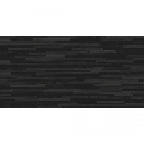 Azulev Direction Black Slate-Effect Ceramic Wall Tile