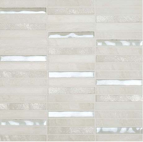 Skyline Marble Glass Mix White tiles