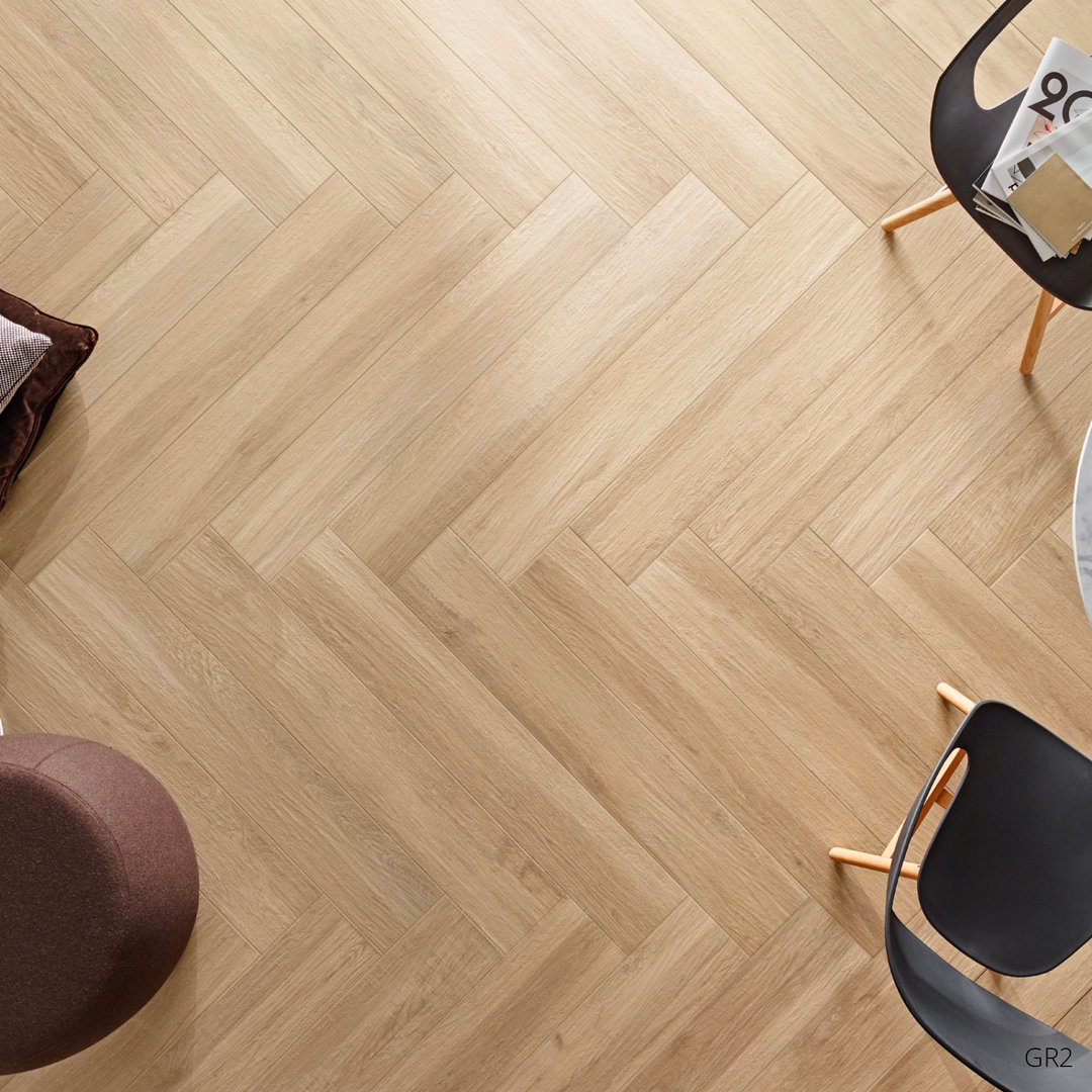 Grove Series Wood Effect Beige Floor Tiles 1200x200mm