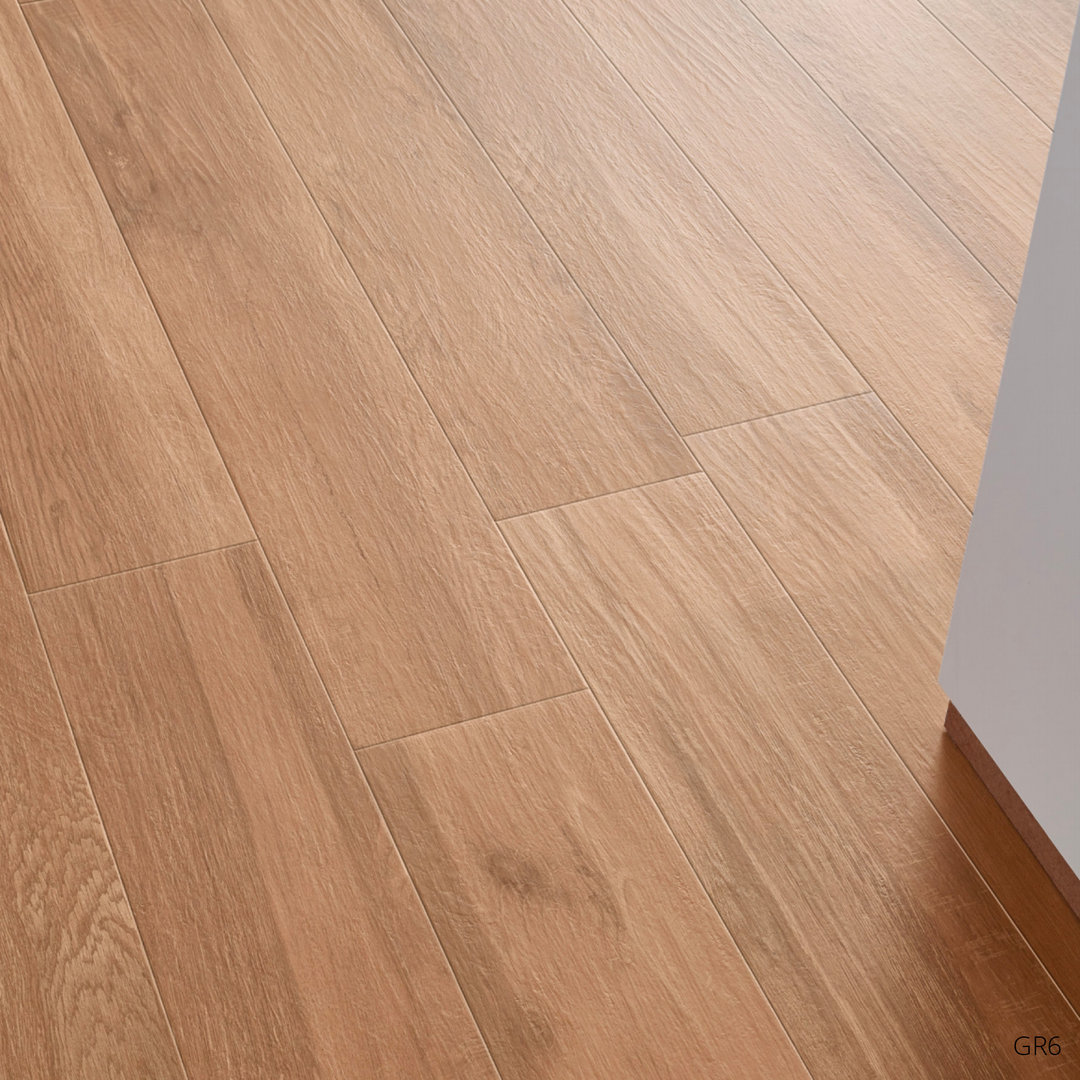 Brown Oak Porcelain Floor Tiles 1200x200mm, Wood Plank Effect Floor Tiles