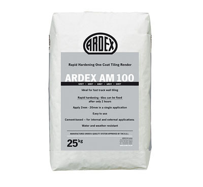 Ardex AM 100 Rapid Hardening One Coat Tiling Render  25kg
